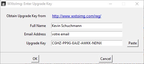 wxtoimg upgrade key